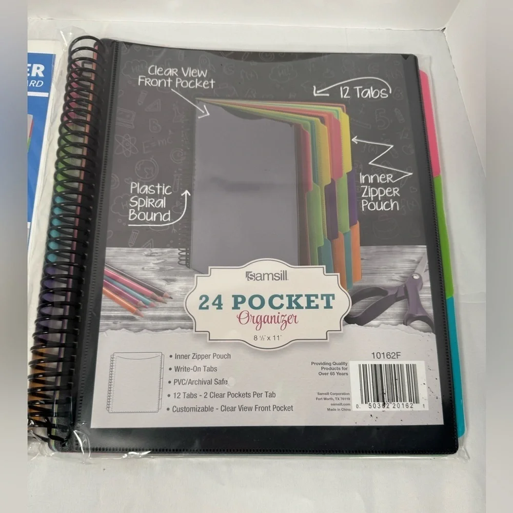 Samsill 5 Subject Organizer and 24 Pocket Organizer